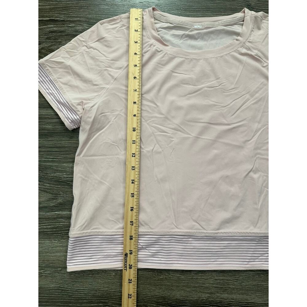 Lululemon Stripe In Stride Short Sleeve Pink - Picture 2 of 7